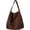 10 pieces（Coffee）, variant on Large Suede Shoulder Bag for Women Vegan Leather Tote Bags Suede Purse Fall Retro Slouchy Hobo Handbag