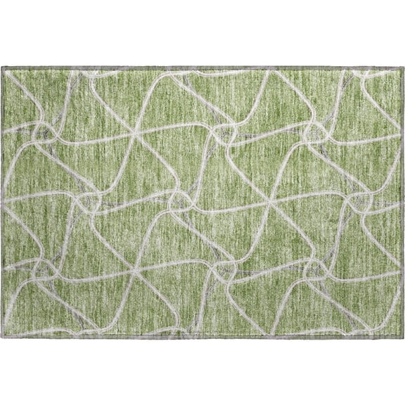 Dalyn Rugs Premium Machine Washable Mayfield AMF948 Aloe 1'8" x 2'6" Rug
