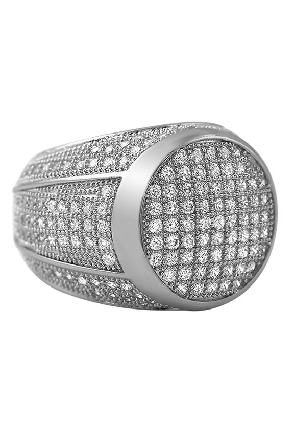 President Rhodium CZ Bling Bling Ring