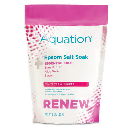 Aquation Epsom Salt White Tea & Juniper 3 LB Bag