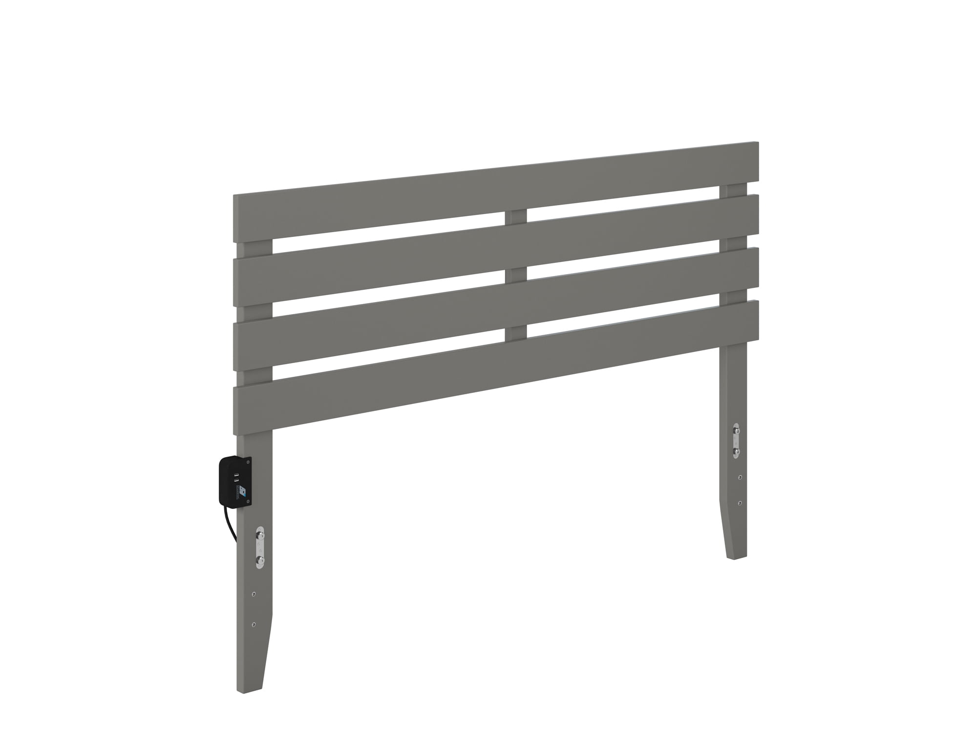 Oxford Queen Headboard in Grey with USB Turbo Charger
