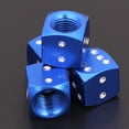 thumbnail image 4 of Tapas De Válvulas De Neumáticos 4 Uds. De cubiertas de polvo para vástago de válvula tapas para neumáticos de coche estilo dado (azul) Sywqhk Accesorios para autos y motos, 4 of 9