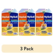 (3 pack) Vicks DayQuil and NyQuil Hot Remedy Cold & Flu Powder, Cold Medicine for Adults, 16 Count