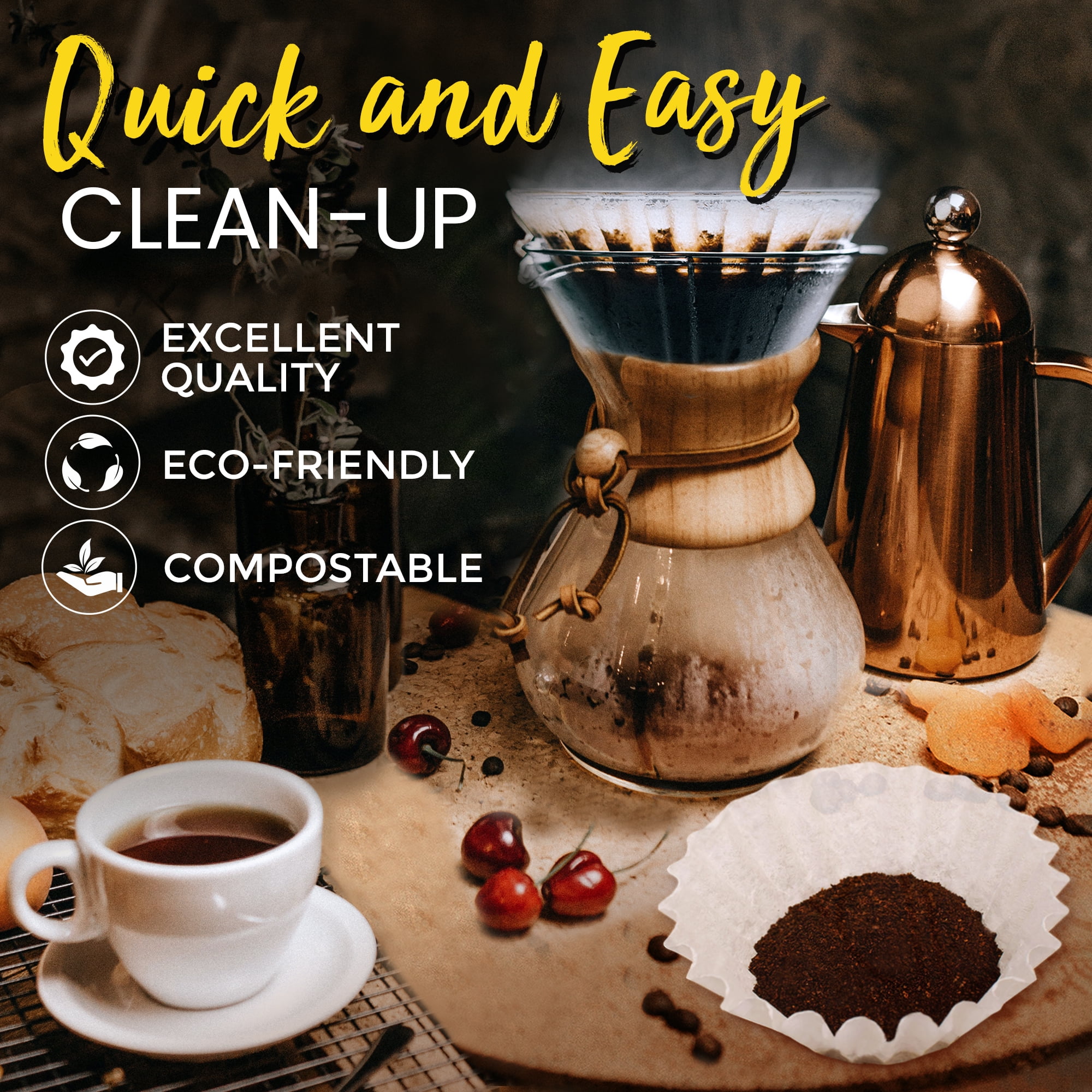 500 Pack] Coffee Filters 12 Cups Size 