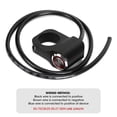 thumbnail image 1 of 12V 25 mm/0.98in Impermeable de Acto inoxidable de acero Interruptor inoxidable Interruptor de Manillar para Atv de Motocicleta Negro Negro, 1 of 7