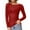 Red, variant on ASFGIMUJ Women’s Solid Color Mesh Long Sleeve Top Lightweight Sheer Layering Shirt for Casual Daily Outfits