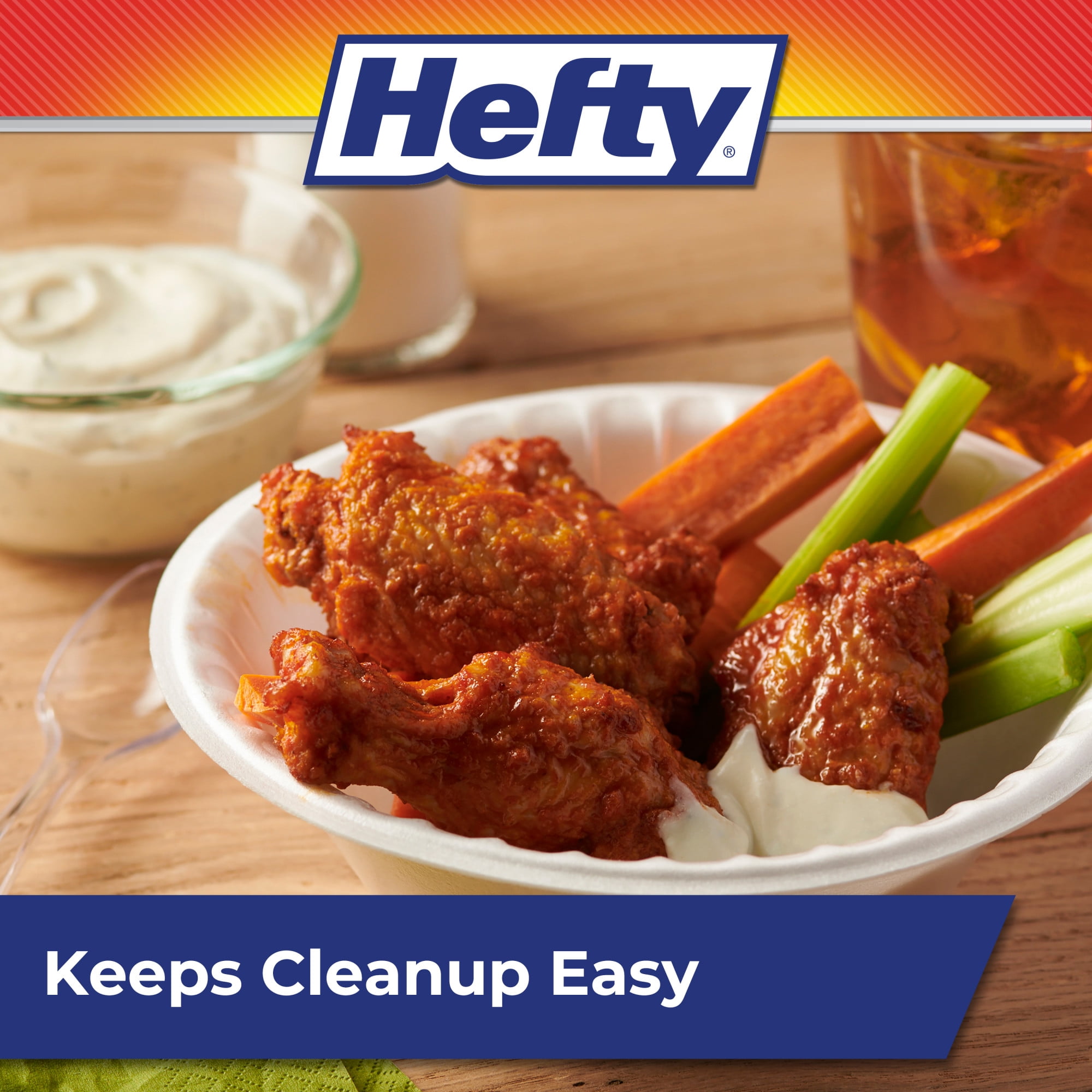 (3 pack) Hefty Everyday Soak-Proof Foam Bowls, White, 12 ounce, 50 Count