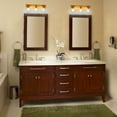 thumbnail image 2 of Costway 3-Light Vanity Lamp Gold Finish Clear Glass Shade Bathroom Fixture UL, 2 of 10