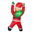 thumbnail image 1 of Decoración navideña al aire libre, accesorios fotográficos inflables navideños con Papá Noel trepador inflable con LED para vacaciones, Navidad Estilo A, 1 of 8