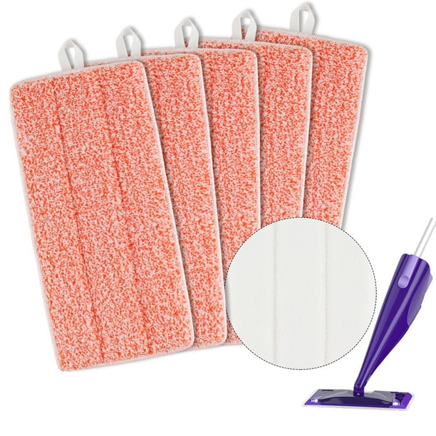 5 Pack Reusable Heavy Scrub Pads Compatible with Swiffer Wet Jet