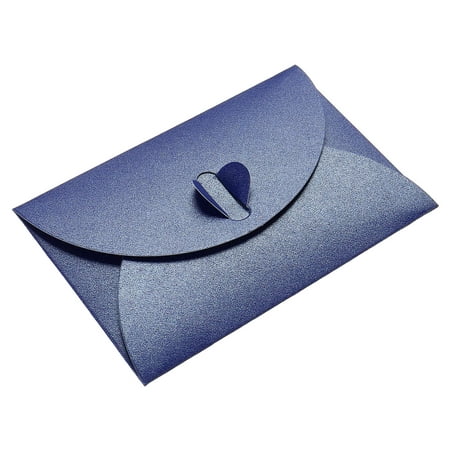 Mini Enveloppes 50 Paquet CÅ“ur Fermoir Minuscule Outils Stockage Mignon  Cadeau Porte-cartes pour Mariage Salutation FÃªte FoncÃ© Bleu