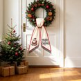 thumbnail image 4 of huayou Holiday Theme Embroidered Wreath Sash, Scalloped Edge Wreath Bow Ribbon for Front Door Wreath, Thanksgiving Christmas Valentine Designs, 4 of 8