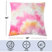 Urban Shop 18 x 18 Tie Dye Squishy Decorative Pillow