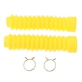 thumbnail image 2 of 1 Pair Front Fork Dustproof Cover Boot Shock Absorbers 205x42x30mm for Motorcycle Dirt Bike Yellow, 2 of 7