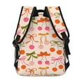 thumbnail image 3 of Haiem Cherries And Bows Printed School Backpack,Casual Travel Lightweight Backpack,Durable Comfortable Multifunctional Backpack,Laptop Backpack, 3 of 6