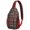 Green and Red, variant on Sling Backpack,Multicolor Christmas Pattern Sling Bag with Water Bottle Holder,Waterproof Sling Bag for Men/Women with Headphone Jack for Hiking,Travel