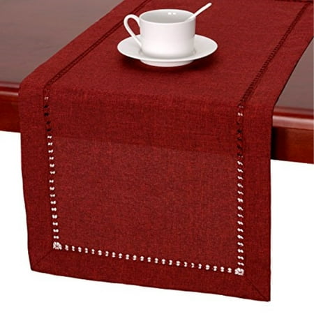 Grelucgo Handmade Hemstitched Polyester Rectangle Table