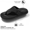 thumbnail image 2 of Ecetana Flip Flops Pillow Slippers for Women Soft Slides Sandals Cushion Beach Shoes, 2 of 5
