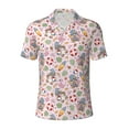 thumbnail image 2 of Daiia Hello Summer With Gnome Pattern Men’s Polo Shirts,Solid Deck Shirt,Classic Fit, Breathable Cotton Polo for Casual and Sport Wear-Medium, 2 of 9