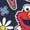 NAVY, variant on - 70S Vibes Elmo and Friends - Toddler and Youth Short Sleeve Graphic T-Shirt