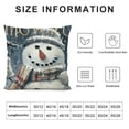 thumbnail image 5 of SHANXI Throw Pillow Covers , Snow Dot Merry Christmas Pillow Case Winter Cushion Case Christmas Pillowcase for Sofa Couch, 12x12in, 5 of 5