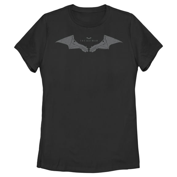Women's The Batman Batarang Logo  Graphic Tee Black Large