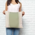 thumbnail image 2 of Sage Green Vintage Pillow Covers 16x16 Inch Decorative Throw Pillow Cover, Geometric Stripes Simple Lines Sofa Pillowcases Accent Cushion Case Home Decor Bedroom Living Room, 2 of 6