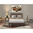 thumbnail image 2 of East West Furniture 2-piece Traditional Wood Queen Size Bedroom Set in Brown, 2 of 6