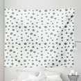 thumbnail image 1 of Grey and White Tapestry, Simplistic Spotty Dalmatian Pattern in Retro Style with Doodle Design, Fabric Wall Hanging Decor for Bedroom Living Room Dorm, 5 Sizes, Grey and White, by Ambesonne, 1 of 1