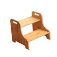 thumbnail image 3 of Lipstore Wood Step Stool Furniture Portable Two Step Stool for Adults Kitchen Nursery, 3 of 8