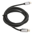 thumbnail image 2 of Cable de carga magnético USB C a USB C de 1,5 m PD 100W carga rápida 480Mbps USB C Cable recto magnético con luz LED, 2 of 8