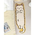 thumbnail image 1 of Tufted Cat Shaped Rug, Fun Animal Cartoon Room Mat, Soft Bedside Decoration (B, 50cm*120cm/19.69 * 47.24in), 1 of 6