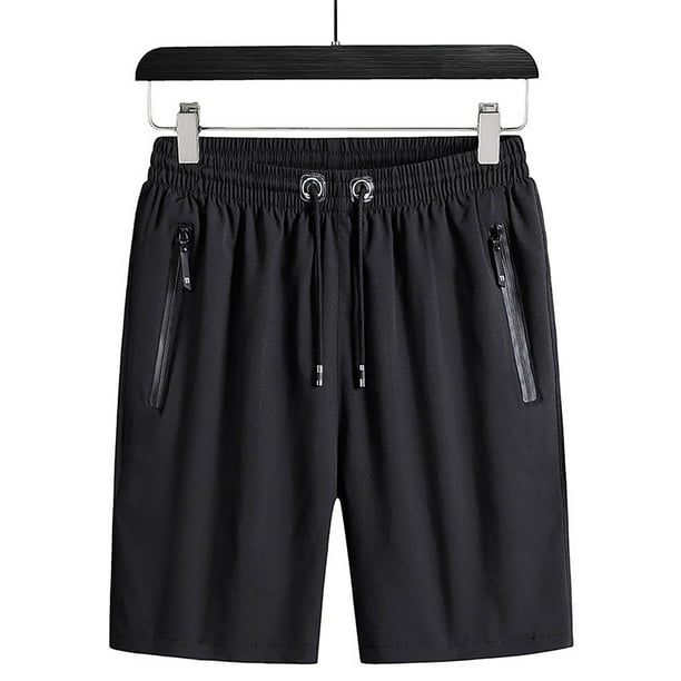 Pantalones Cortos Deportivos Ligeros de Poliéster Transpirable, Pantalones Cortos de Trabajo Casual para Correr, Gimnasio, Playa Y Verano