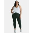 thumbnail image 3 of Terra & Sky Women's Plus High Rise Capri Leggings with Cellphone Pockets, 2-Pack, 3 of 7