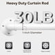 thumbnail image 4 of Barra de Cortina Zeerobee Ajustable 81-122 cm Blanca, 4 of 9