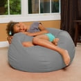 thumbnail image 4 of Posh Beanbags Kids Bean Bag Chair, Big Comfy Chair - Machine Washable Cover Soft Faux Rabbit Fur - Brown 48 Inch Extra Large, 4 of 5