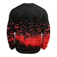 thumbnail image 5 of Rexolia Mens Oversized Waffle T Shirt Halloween Spider Bat Graphic Long Sleeve Casual Comfort Top Red 2XL, 5 of 7