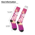 thumbnail image 2 of Naloa Cute Pink Axolotl A Knee Socks, High Socks Long Stretchy Sock Women Knee High Stocking, Long Socks for Women, 2 of 6