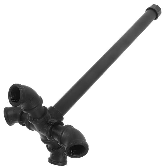 RUNROTOO Iron Paper Towel Holder Stand 1Pack for Kitchen 14.5x6.8x6.8in