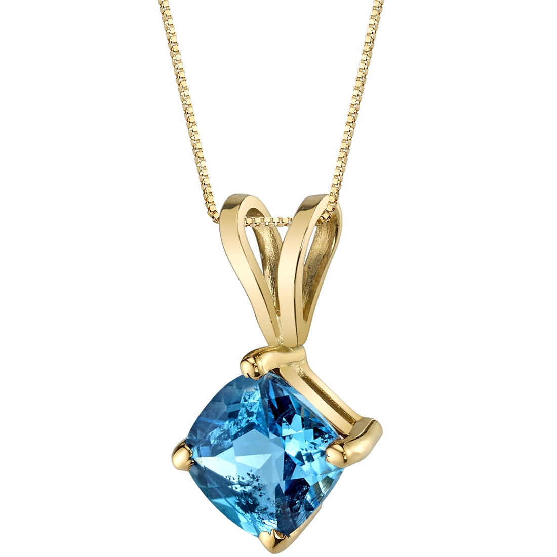 London Blue Topaz Pendant Necklace 