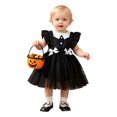 thumbnail image 5 of Gaexia Baby Girls Party Romper, Ruffle Backless Bodysuit Bowknot Decor Mesh Tutu Dress Outfit, 5 of 5