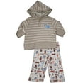 thumbnail image 3 of Pepper Toes - Baby Boys Long Sleeve Dog Hoody Pant Set 30338-9Months (NATURAL), 3 of 3