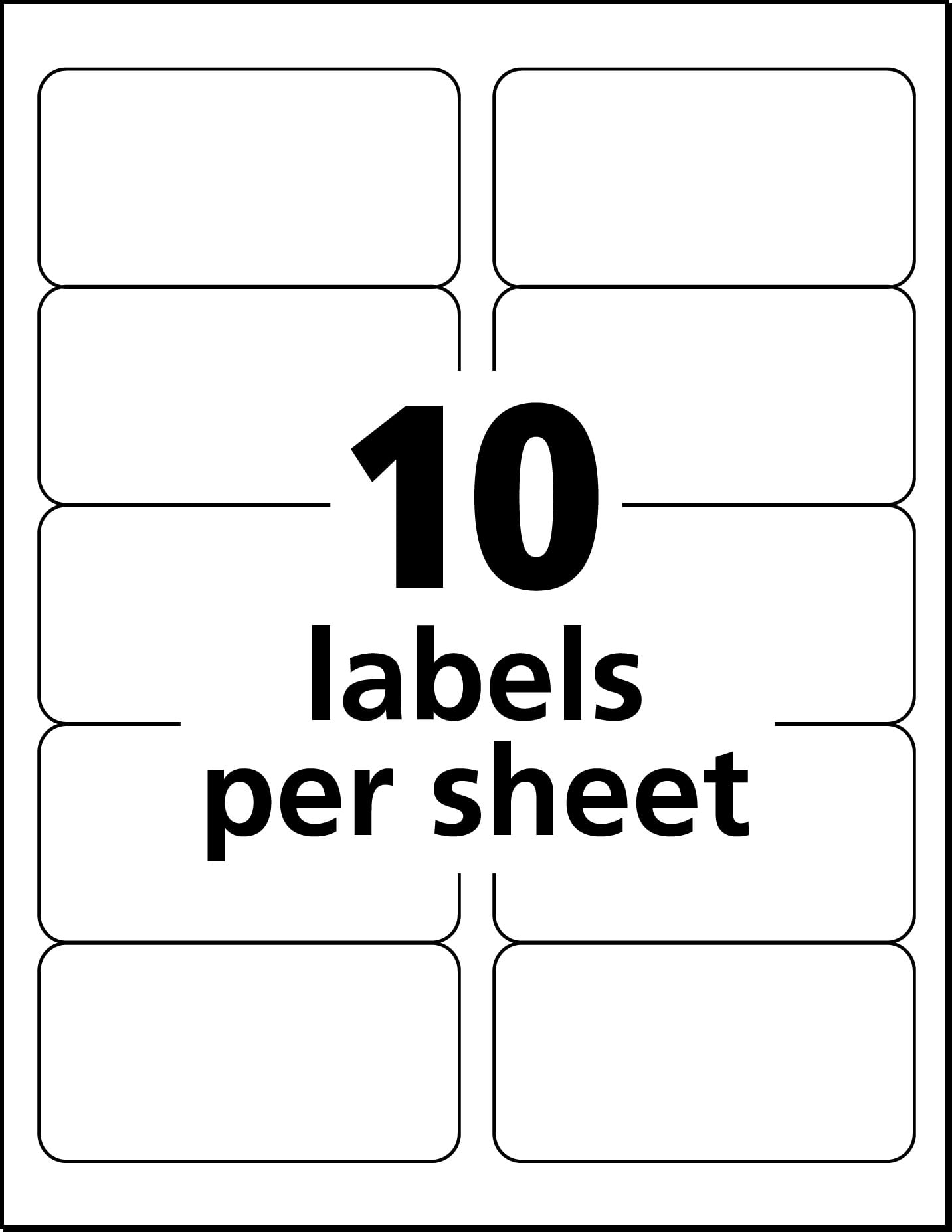 Avery EcoFriendly Shipping Labels, 2" x 4", 100 Labels (48863)