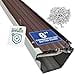thumbnail image 2 of FlowGuard USA Made Professional DIY 6 Inch 50-Year Gutter Cover System - Brown - Aluminum Gutter Guards - 102 Feet - by FlexxPoint, 2 of 4