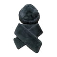 thumbnail image 2 of Sombrero de pescador con bufanda: un sombrero moderno y cómodo para excursiones de senderismo al aire libre. gris oscuro, 2 of 8