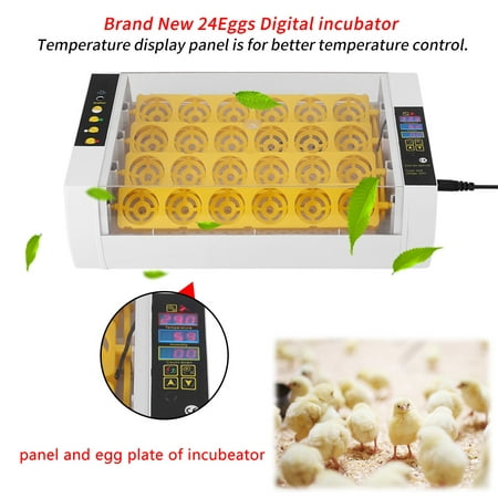 Garosa 24 Eggs Incubator Temperature Control Digital Automatic Chicken Chick Duck Hatcher, Incubator (Best Incubator For Duck Eggs)