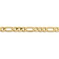 thumbnail image 2 of Auriga 14K Yellow Gold 6.25mm Flat Figaro Chain Bracelet 9 inch for Women, 2 of 6