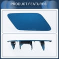thumbnail image 6 of Unique Bargains Front Right Side Bumper Headlight Washer Nozzle Cover Cap Bumper Trim Nozzle Cover No.8V5955276 for Audi A3 8V 2013-2016 Plastic Blue Strong Durable, 6 of 7