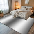 thumbnail image 5 of Gray White Ombre 5x7 Area Rugs, Abstract Art Modern Grey Gradient Non-Skid Rubber Backing Large Rectangle Rugs - Living Room Bedroom Home Office, Indoor Floor Mat Carpets Washable Rug, 5 of 9