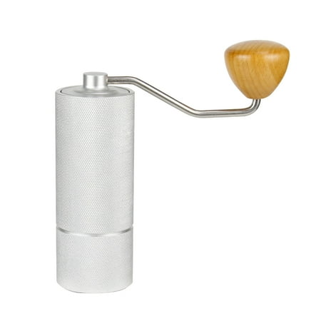 

GEjnmdty Manual Coffee Grinder Adjustable Hand Crank Bean Grinders Kitchen Tools (Silver)